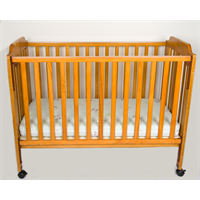 Cot and Mattress (wooden) 